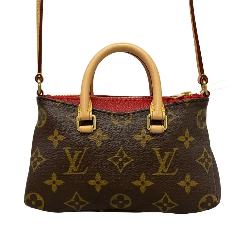 Louis Vuitton Nano Pallas Monogram Shoulder Bag M61254 Monogram Canvas